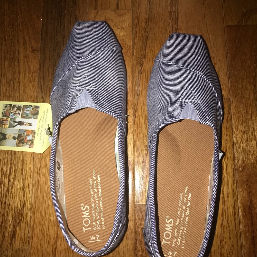 TOMS CLASSIC SLATE BLUE WASHED TWILL - Picture 3 of 7
